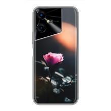 Чехлы с принтом Розочки для Tecno POVA Neo 3 – Цветок ночной