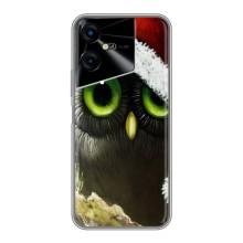 Чехлы с принтом СОВЫ для Tecno POVA Neo 3 – Новогодняя Сова