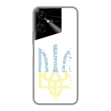 Чохли для Tecno POVA Neo 3 Укр. Символіка (AlphaPrint) (Герб з букв)