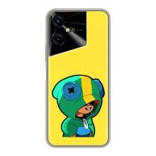Чехол Бравл Старс для Tecno POVA Neo 3 – Леон (LEON)