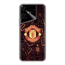 Чехол Манчестер Юнайтед для Техно Пова Нео 3 (AlphaPrint) (эмблема МЮ)