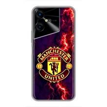 Чехол Манчестер Юнайтед для Техно Пова Нео 3 (AlphaPrint) (огненный Манчестер)