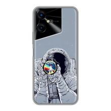 Чехол NASA для Tecno POVA Neo 3 (AlphaPrint) (Космонавт фото)