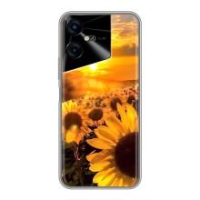 Чохол з Квітами для Tecno POVA Neo 3 (поле соняшників)
