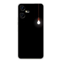 Чохол з картинками на чорному фоні для Tecno POVA Neo 3 – Лампочка