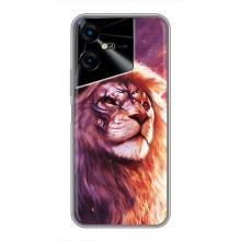 Чехол с картинкой на Tecno POVA Neo 3 – Красочный ЛЕВ