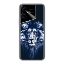 Чехол с картинкой на Tecno POVA Neo 3 – Лев - синий