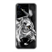 Чехол с картинкой на Tecno POVA Neo 3 – Злой ЛЕВ