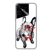 Бампер для Tecno POVA Neo 3 з картинкою "Песики" (В окулярах)