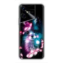 Чехол с Лисичкой для Tecno POVA Neo 3 – Черная Лиса