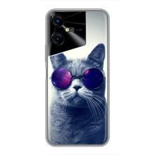 Чехол с принтом для Tecno POVA Neo 3 (AlphaPrint) Модные коты (Стильный кот)