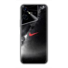 Чехол для Tecno POVA Neo 3 - с принтом Найк (AlphaPrint) (Найк красный)
