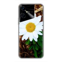 Чехол с ромашками на Tecno POVA Neo 3 – Белая ромашка
