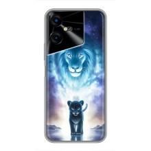 Чехол со Львом для Tecno POVA Neo 3 (VPrint) (Маленький лев)