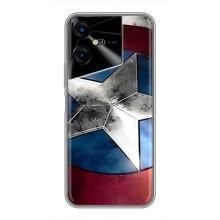 Чехол с Щитом Капитана Америки на Tecno POVA Neo 3 – Щит Капитана Америки