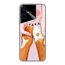 Чехол (ТПУ) Милые собачки для Tecno POVA Neo 3 – Любовь к собакам