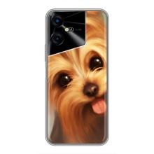 Чехол (ТПУ) Милые собачки для Tecno POVA Neo 3 – Йоршенский терьер