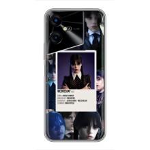 Чохли Венсдей на Tecno POVA Neo 3 Уенсдей (AlphaPrint) (колаж Венздей)