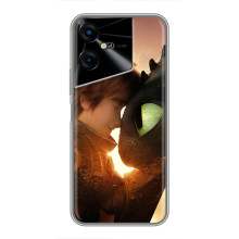 Чехол дракон Беззубик для Tecno POVA Neo 3 – Беззубик и Иккинг