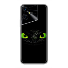 Чехол дракон Беззубик для Tecno POVA Neo 3 – Глаза Беззубика