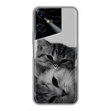 Чохол з малюнком кіт на Tecno POVA Neo 3 – Пара котів