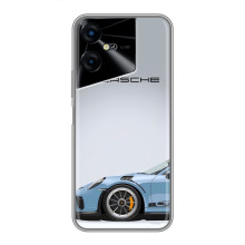 Чохол з авто Порше для Tecno POVA Neo 3 – Блакитний Порше