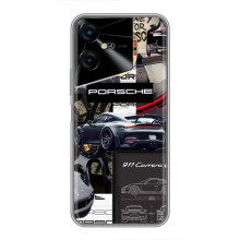 Чохол з авто Порше для Tecno POVA Neo 3 – Колаж Порше