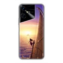 Чехол с мультфильмом Моана Tecno POVA Neo 3 (Моана в море)