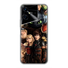 Чехол как приручить дракона на Tecno POVA Neo 3 – Персонажи дракона