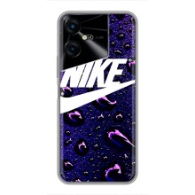 Чехол с логотипом Найк на Tecno POVA Neo 3 – Найк на фиолетовом