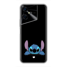 Чехол с принтом Стич на Tecno POVA Neo 3 (Стич на черном)