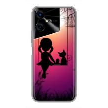 Девчачий Чехол для Tecno POVA Neo 3 – На качели