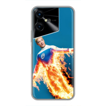 Чехол с принтом Фантастическая четверка для Tecno POVA Neo 3 – Человек-Факел