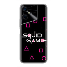 Чехол Гра в кальмара для Tecno POVA Neo 3 – Логотип игры кальмара