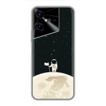 Космические Чехлы для Техно Пова Нео 3 (VPrint) (На луне)