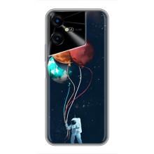 Космические Чехлы для Техно Пова Нео 3 (VPrint) (Планеты шарики)