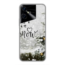 Новорічні, Святкові Чохли для Tecno POVA Neo 3 - 2024 год – Let it snow