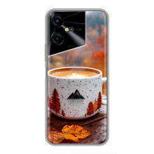 Чехол с уникальным дизайном «Осень с кофе» для Tecno POVA Neo 3 – Кофе на природе