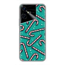 Силіконовий бампер на різдво для Tecno POVA Neo 3 (Льодяники)