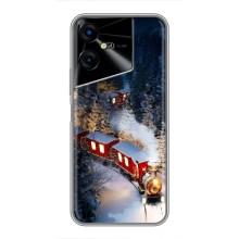 Силіконовий бампер на різдво для Tecno POVA Neo 3 (Потяг)