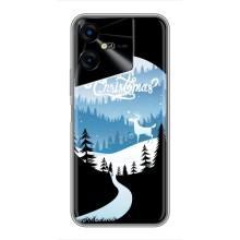 Силіконовий бампер на різдво для Tecno POVA Neo 3 (Різдвяний Олень)