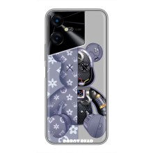 Силиконовый чехол для Tecno POVA Neo 3 (Медведь Louis Vuitton)