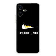 Силиконовый Чехол на Tecno POVA Neo 3 с картинкой Nike (Later)