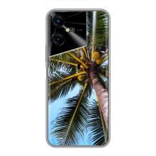 Силиконовый чехол с КАРТИНКАМИ лето для Tecno POVA Neo 3 (AlphaPrint) (Пальма)