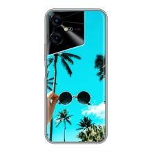 Силиконовый чехол с КАРТИНКАМИ лето для Tecno POVA Neo 3 (AlphaPrint) (Взгляд лето)