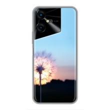 Силіконовий Чохол з кульбабками на Tecno POVA Neo 3 – Захід з кульбабкою