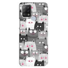 Чехлы с Котиками для Tecno Pova (VPrint) (Рисованные котики)