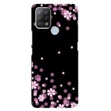 Чехол для Техно Пова - с принтом (Дизайнерские) (AlphaPrint) (Цветочки маленькие)