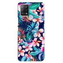 Чехол для Техно Пова - с принтом (Дизайнерские) (AlphaPrint) (Красочные цветы)