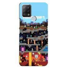Чехол Майнкрафт на Tecno Pova (AlphaPrint) Minecraft (фон Minecraft)